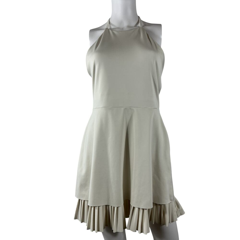 Reformation Halter Cream Ecomove Dress Size L - Picture 2 of 4